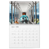 Calendrier Collage - Retro Fiction Calendar (Mar 2026)