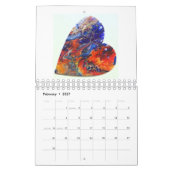 Calendrier Collection Abstraite peinture d'art flu (Feb 2027)