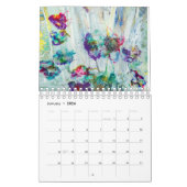 Calendrier Collection Abstraite peinture d'art flu (Jan 2026)
