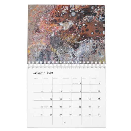 Calendrier Collection d'art Abstraite (Jan 2026)