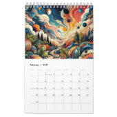 Calendrier Collection d'art Abstraite (Feb 2027)