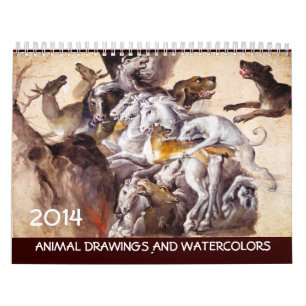 Calendrier COLLECTION D'ART FINE / Dessins Animaux 2014