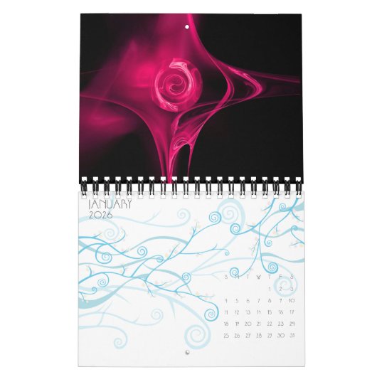 CALENDRIER COLLECTION D'ART FRACTAL 2014 (Jan 2026)