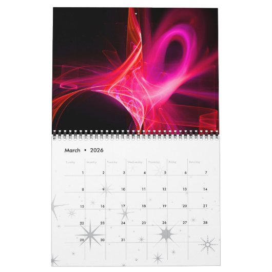 CALENDRIER COLLECTION D'ART FRACTAL 2016 (Mar 2026)