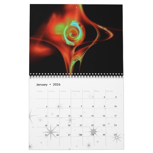 CALENDRIER COLLECTION D'ART FRACTAL 2016 (Jan 2026)