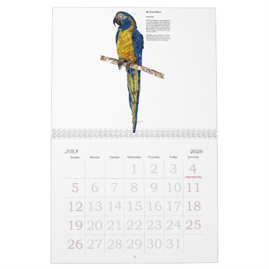 Calendrier Collection de faune en voie de disparition (Jul 2026)