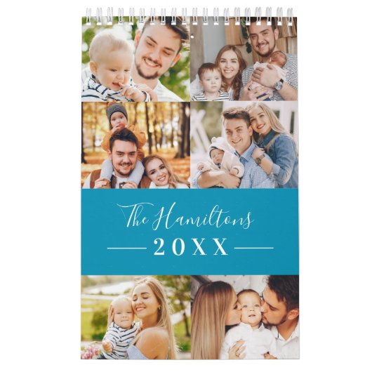 Calendrier Collection de photos de grille moderne Famille 202 (Protection)