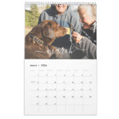 Calendrier Collection photo familiale moderne Parties scintil (Mar 2026)