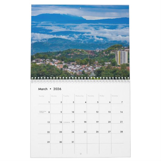 Calendrier Colombie (Mar 2026)