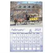 Calendrier colonial de Williamsburg 2013 (Feb 2027)