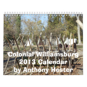 Calendrier colonial de Williamsburg 2013