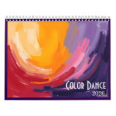 Calendrier Color Dance 2026 Abstract Art Calendar (Protection)