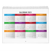 Calendrier coloré 2023 (Dos)