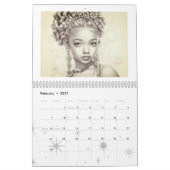 Calendrier coloré de 12 mois (Feb 2027)