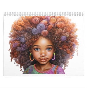 Calendrier coloré de 12 mois