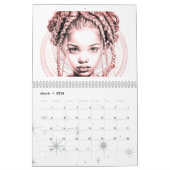 Calendrier coloré de 12 mois (Mar 2026)