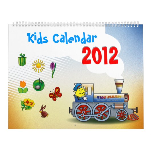 Calendrier coloré de 2012 enfants (Protection)
