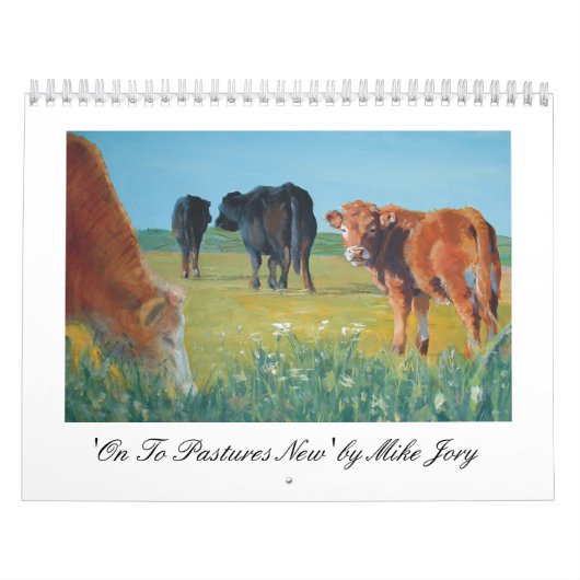 Calendrier coloré de peintures de vache (Protection)