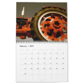Calendrier coloré de tracteurs : Année de (Feb 2027)