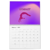 CALENDRIER COLORÉ GYMNASTIQUE pour 2022. (Feb 2027)