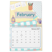 Calendrier Coloré Mignon 2026 (Feb 2027)