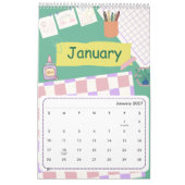 Calendrier Coloré Mignon 2026 (Jan 2027)