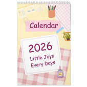 Calendrier Coloré Mignon 2026 (Protection)