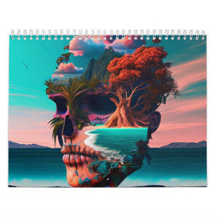 Calendrier Colored skull