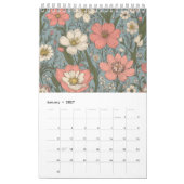 Calendrier Colorful floral patterns (Jan 2027)
