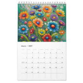 Calendrier Colorful floral patterns (Mar 2027)