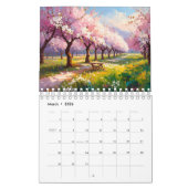 Calendrier Colorful Impasto Art Calendar (Mar 2026)