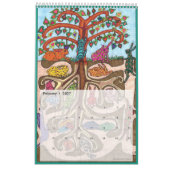 Calendrier Colorful Tree Creatures Whimsical 2022 Animal Art (Feb 2027)