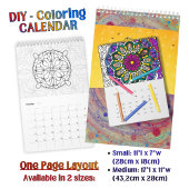 Calendrier Coloriage DIY Mandala Contour Art