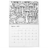 Calendrier Coloriez vous-même (Feb 2027)