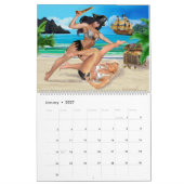 CALENDRIER COMBAT DE FILLE PIRATES (Jan 2027)