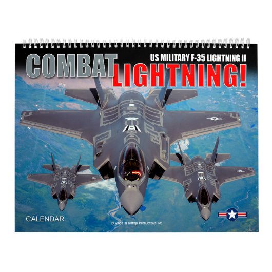 Calendrier COMBATÉCLAIR ! - F-35 Lightning II de l'armée amér (Protection)