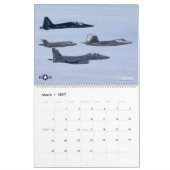 Calendrier COMBATTRE DE LA STEALTH - Raptor F-22A (Mar 2027)