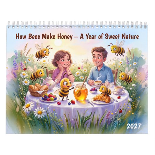 Calendrier Comment les abeilles font du miel – Une année de d (Protection)