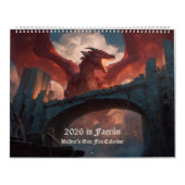 Calendrier Compagnons de Fanart de Baldur's Gate 2026 (Protection)