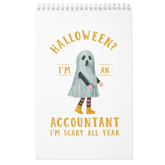 Calendrier Comptable I_m Effrayant toute l'année CPA Hallowee (Protection)