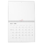 Calendrier Conception abstraite de plusieurs formes de fleurs (Mar 2026)