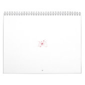 Calendrier Conception abstraite de plusieurs formes de fleurs (Protection)