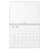 Calendrier Conception abstraite de plusieurs formes de fleurs (Mar 2027)