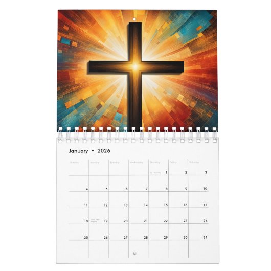 Calendrier Conception chrétienne (Jan 2026)