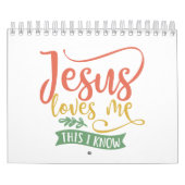 Calendrier Conception Chrétienne Jésus M'Aime. C'est ce que j (Protection)