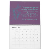 CALENDRIER CONCEPTION D'ART SIMPLE EN LIGNE DE FLEURS | RETRO (Feb 2026)