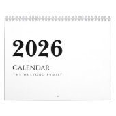 Calendrier Conception de Luxe Simple (Protection)