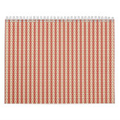 Calendrier Conception de motif à rayures désertiques boho (Protection)
