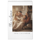 Calendrier Conception de photo de design moderne simple (Protection)