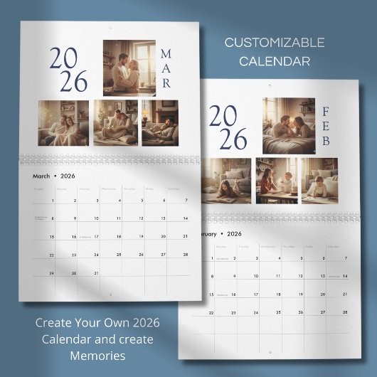 Calendrier Conception de photo moderne simple